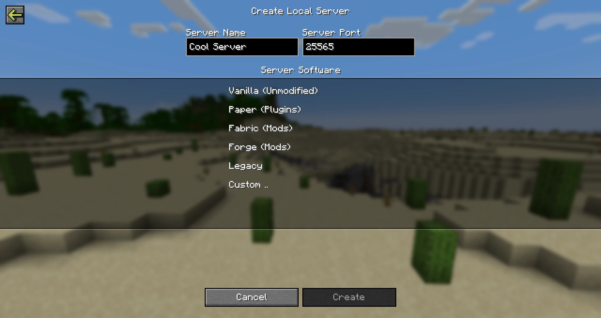 Minecraft Style UI